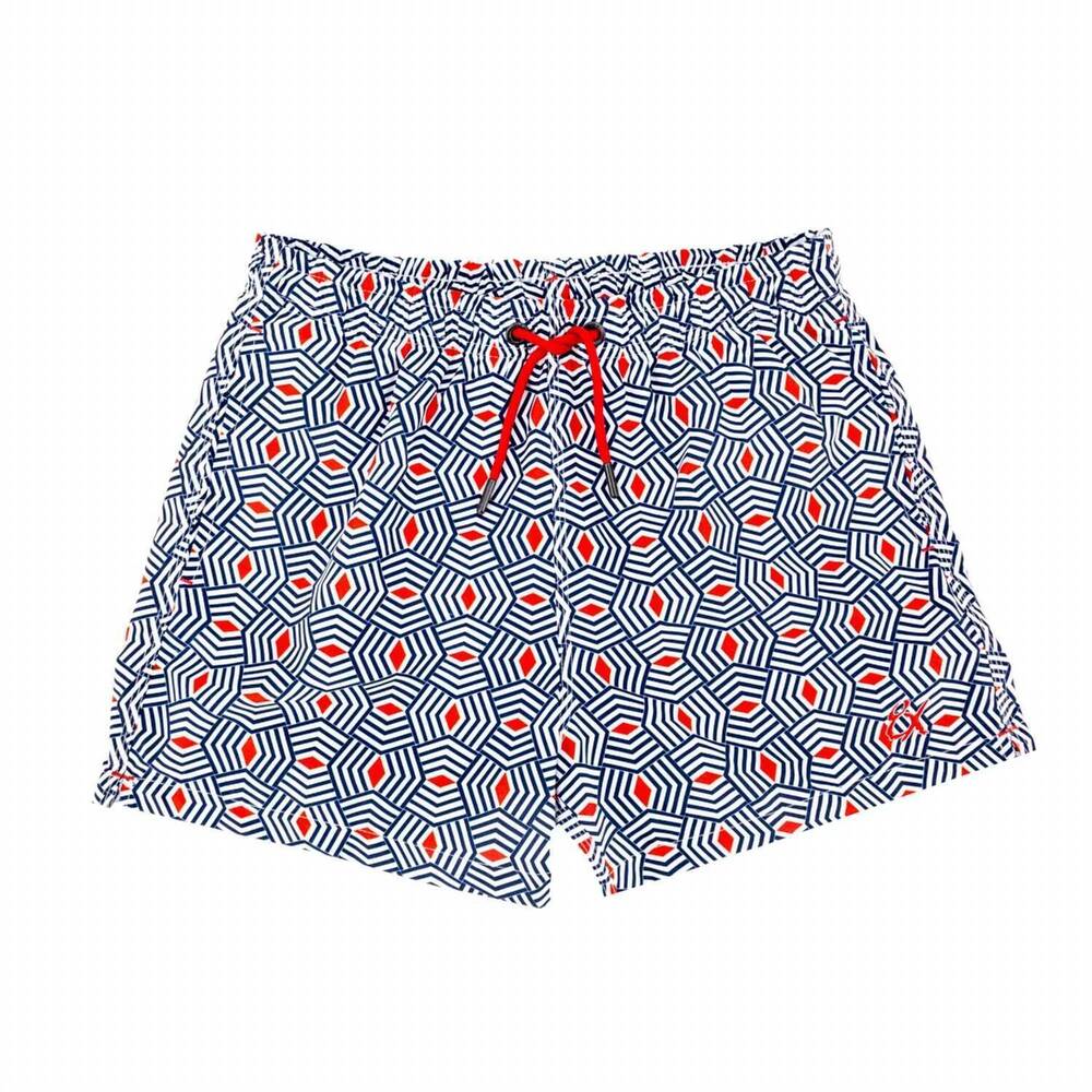 NEW EIGHT X men's weave it be swim trunks in multi